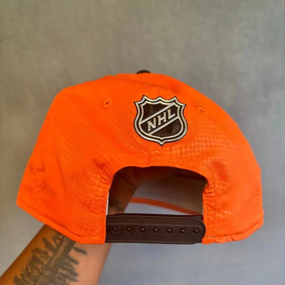 Anaheim Ducks Fanatics Authentic Pro NHL Orange Snapback Hat Cap